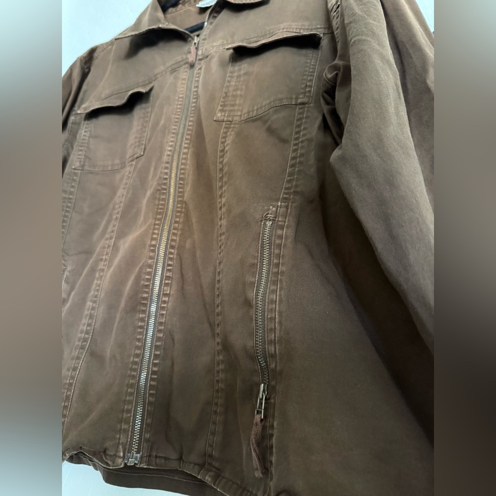 CHICO’S Brown Lightweight Utility Jacket - Size X… - image 5